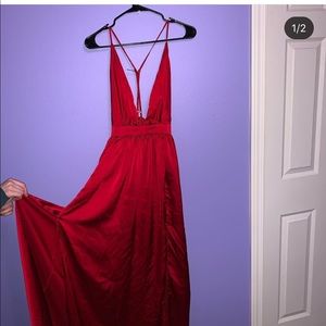 medium floor length dress